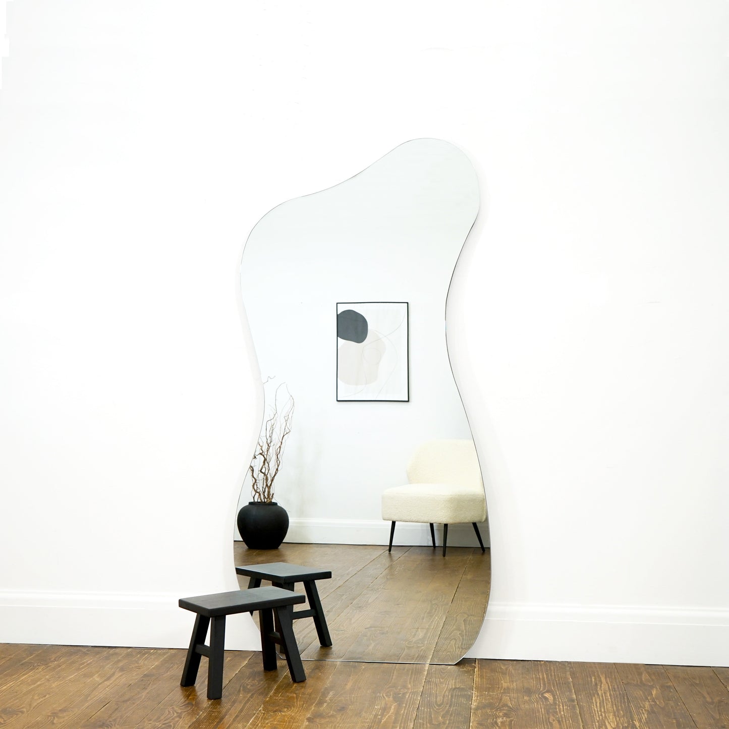 Edge - Specchio Grande a Laghetto Senza Cornice a Figura Intera 170cm x 80cm