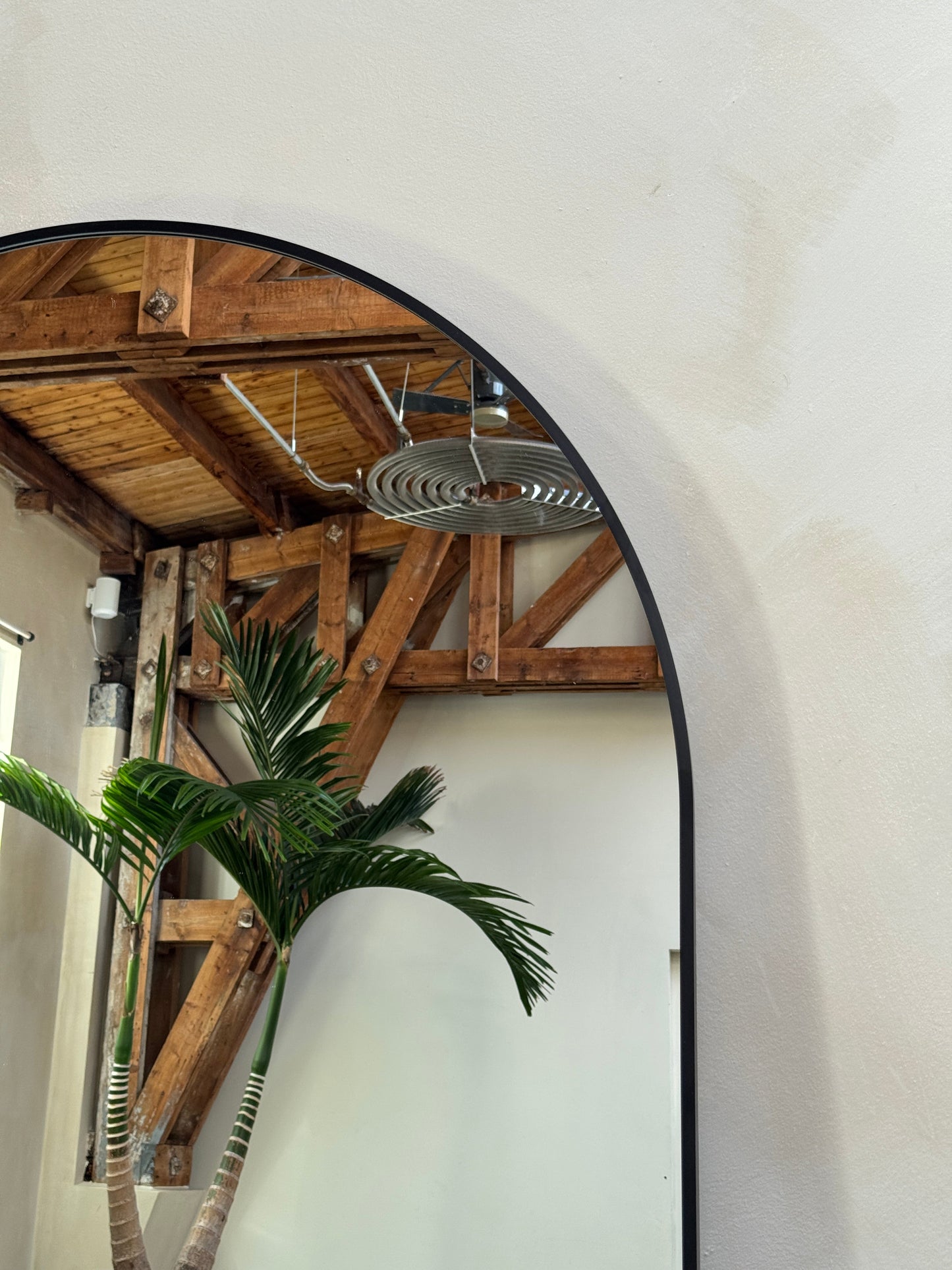 Miroir Mural Moon Loft - Style Industriel Minimaliste - 200cm x 100cm Noir