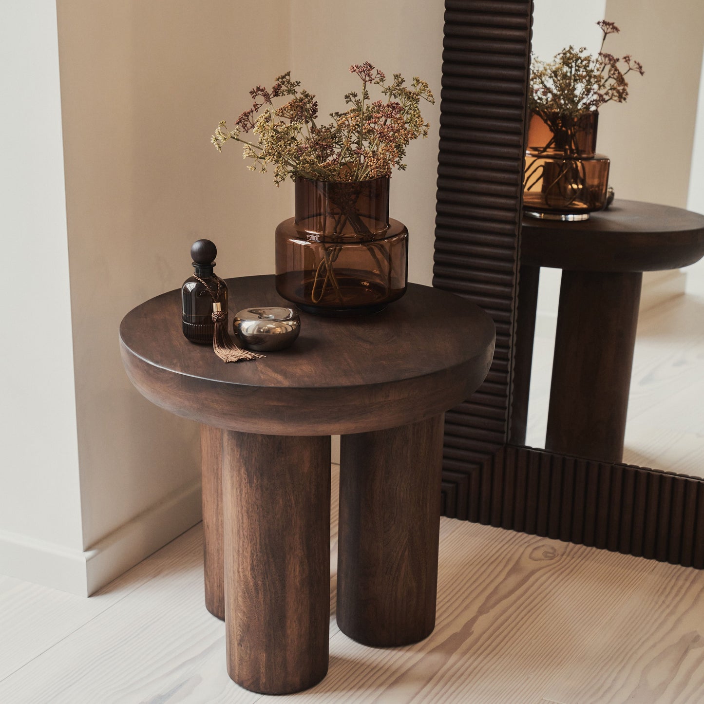 Sloane - Specchio Rettangolare Premium in Legno Scuro Grande 190cm x 100cm