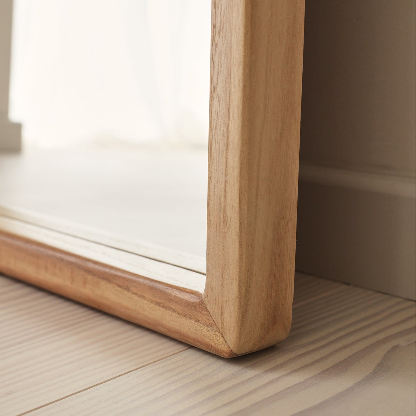 Arden - Specchio in Legno a Figura Intera Legno Chiaro 180cm x 80cm