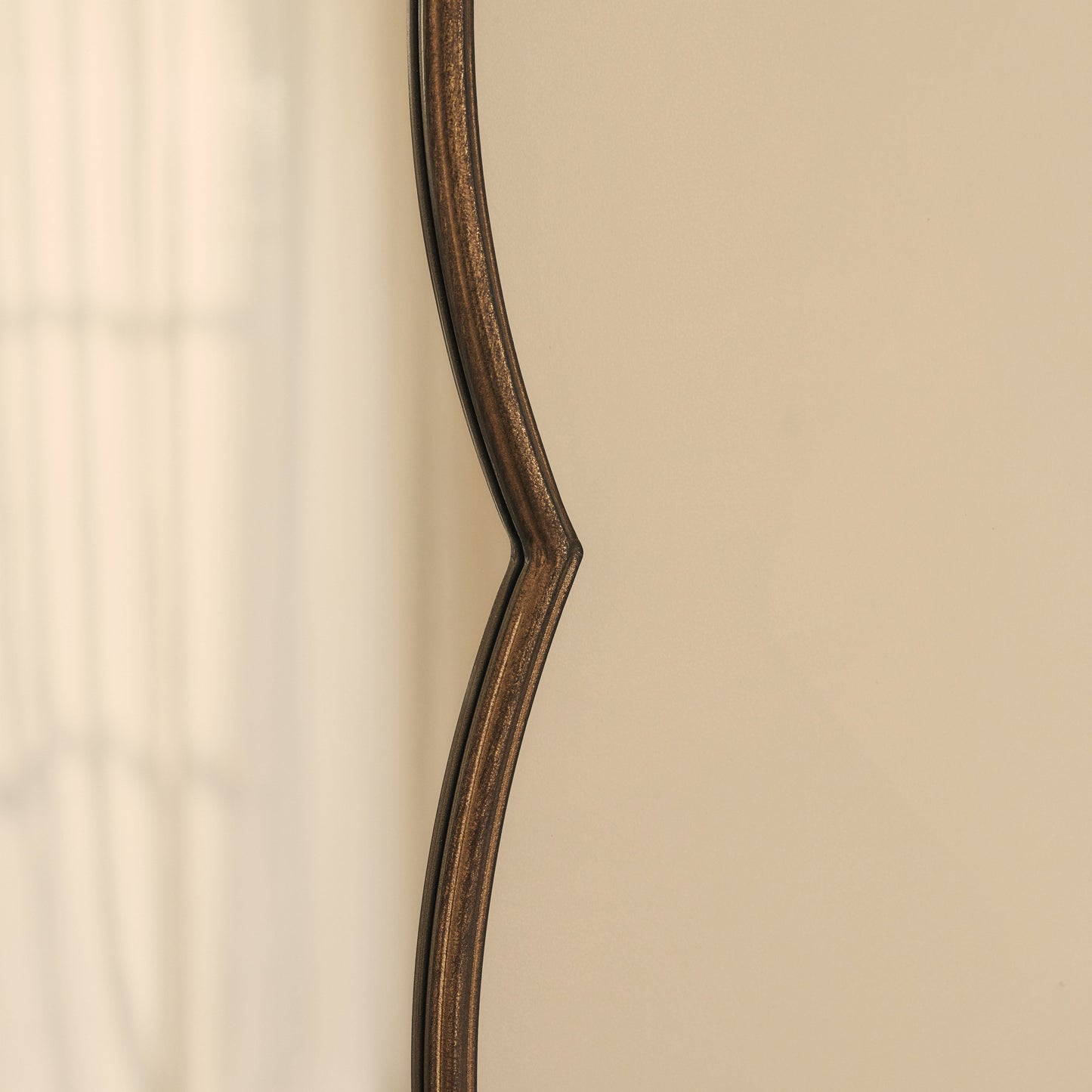 Elise - Specchio Sopracamino Art Déco in Metallo Bronzo Antico 90cm x 60cm