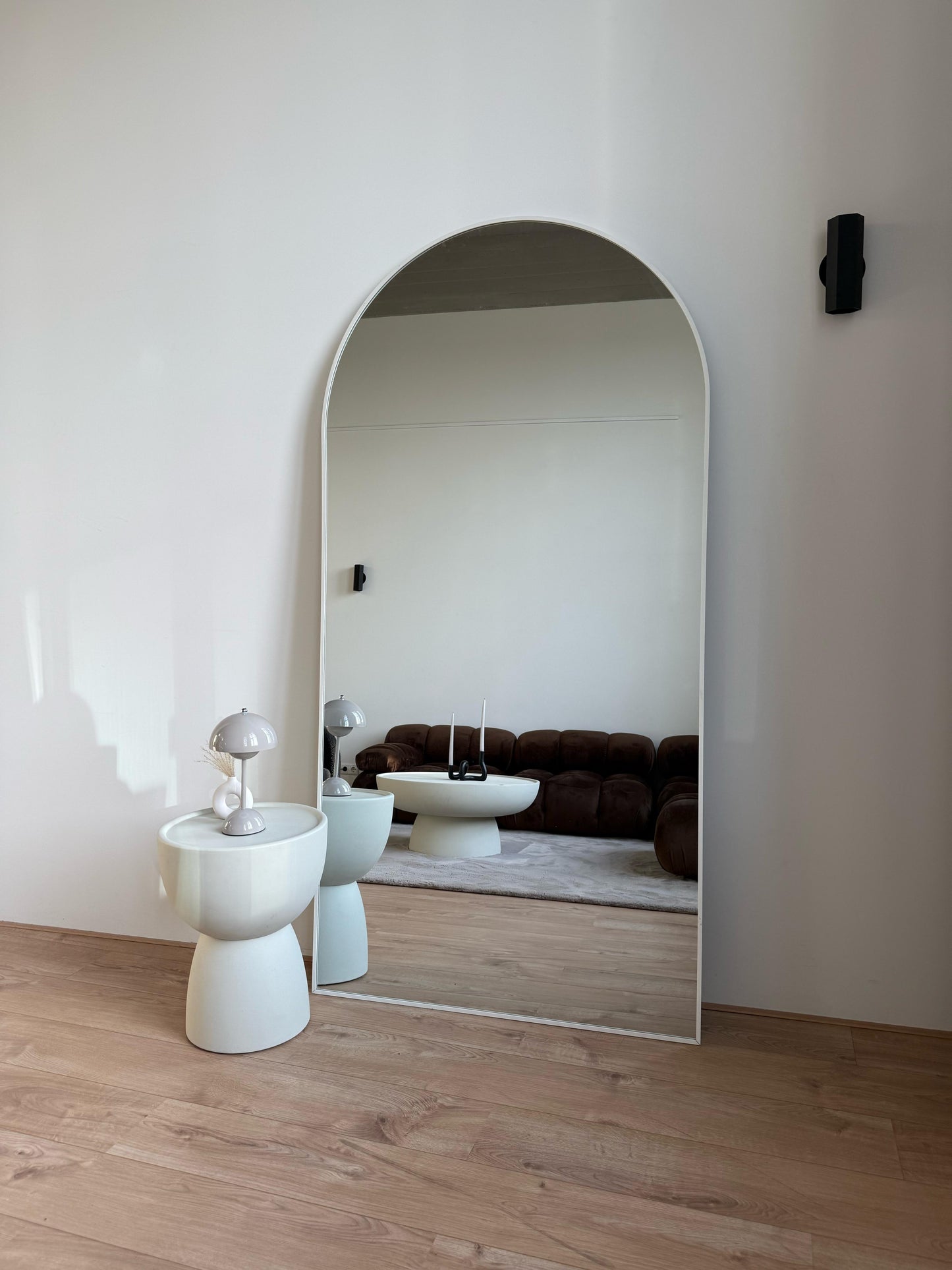 Specchio Rettangolare Moon Loft - Stile Industriale e Chic - 200cm x 100cm Bianco