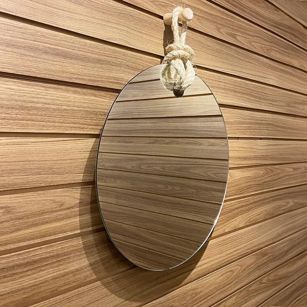 Miroir Mural Rond Noé III - 50x50 cm Miroir Décoratif Moderne