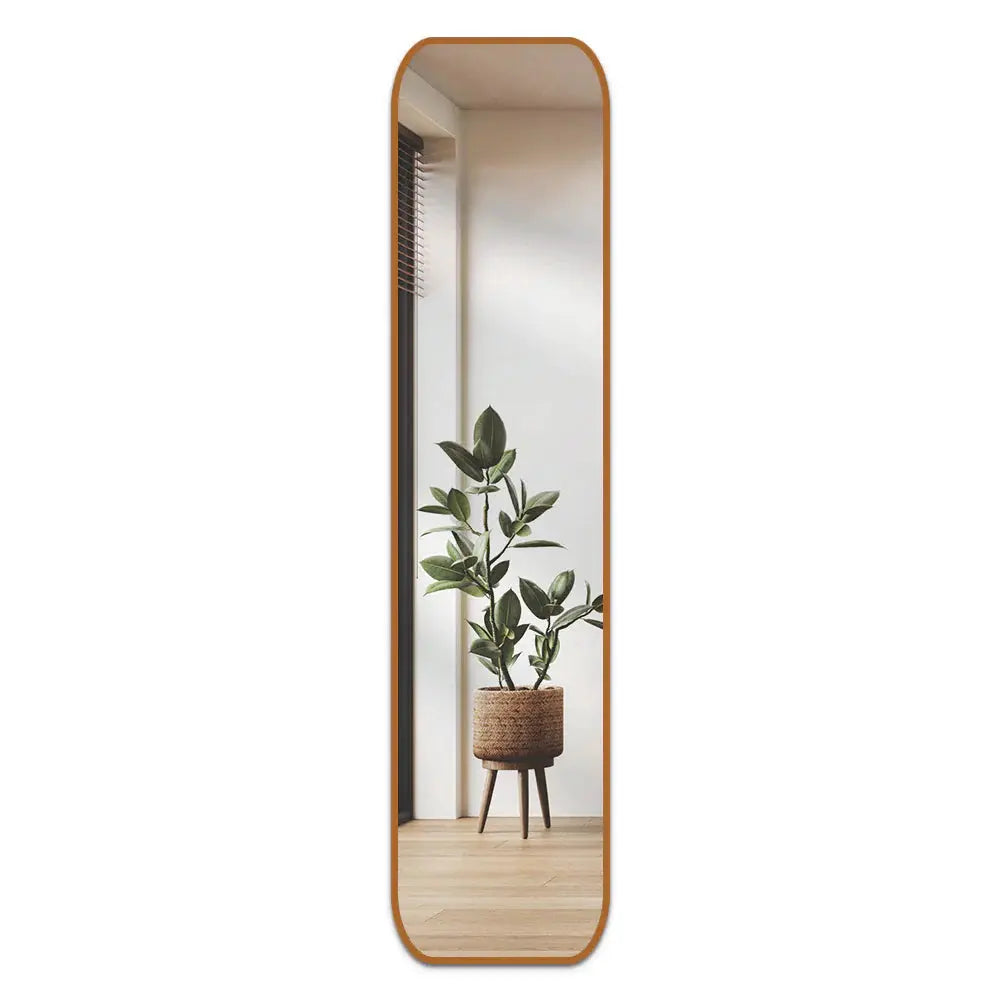 Miroir rectangulaire moderne pleine longueur avec coins arrondis
