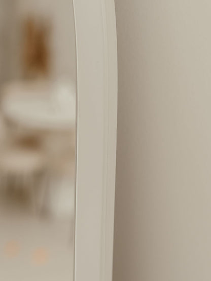 Specchio da Terra Grande Ovale 180x100 Bianco
