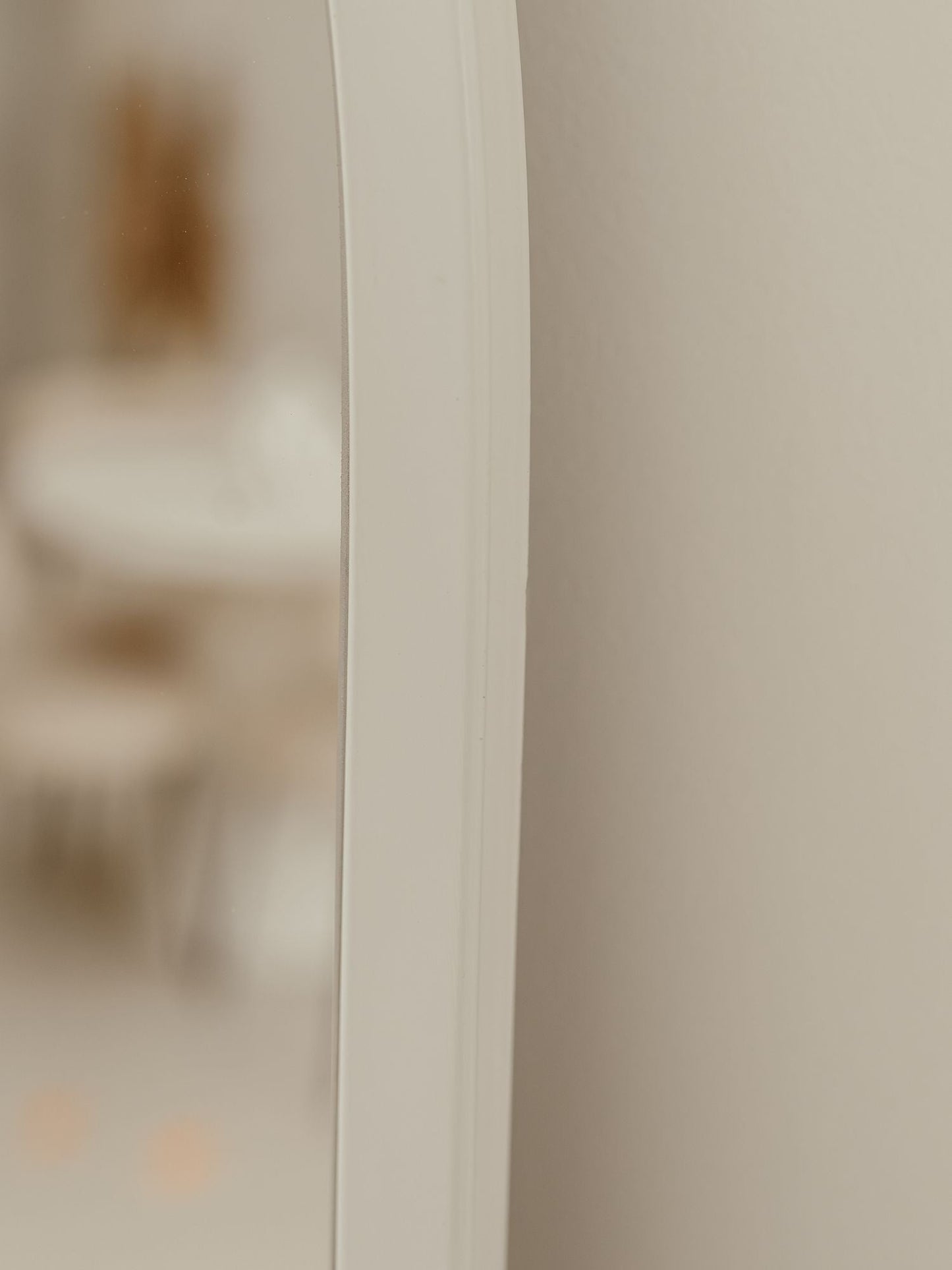 Grande Specchio da Terra Ovale 180x70 Bianco