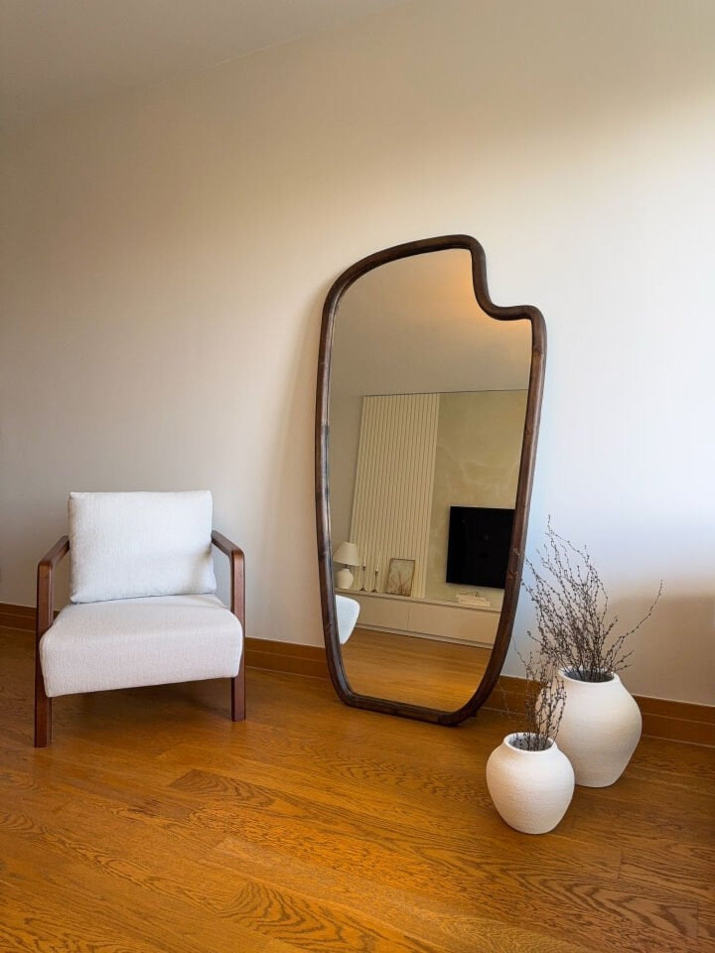 Lunor - Specchio Organico in Legno 180x100 cm