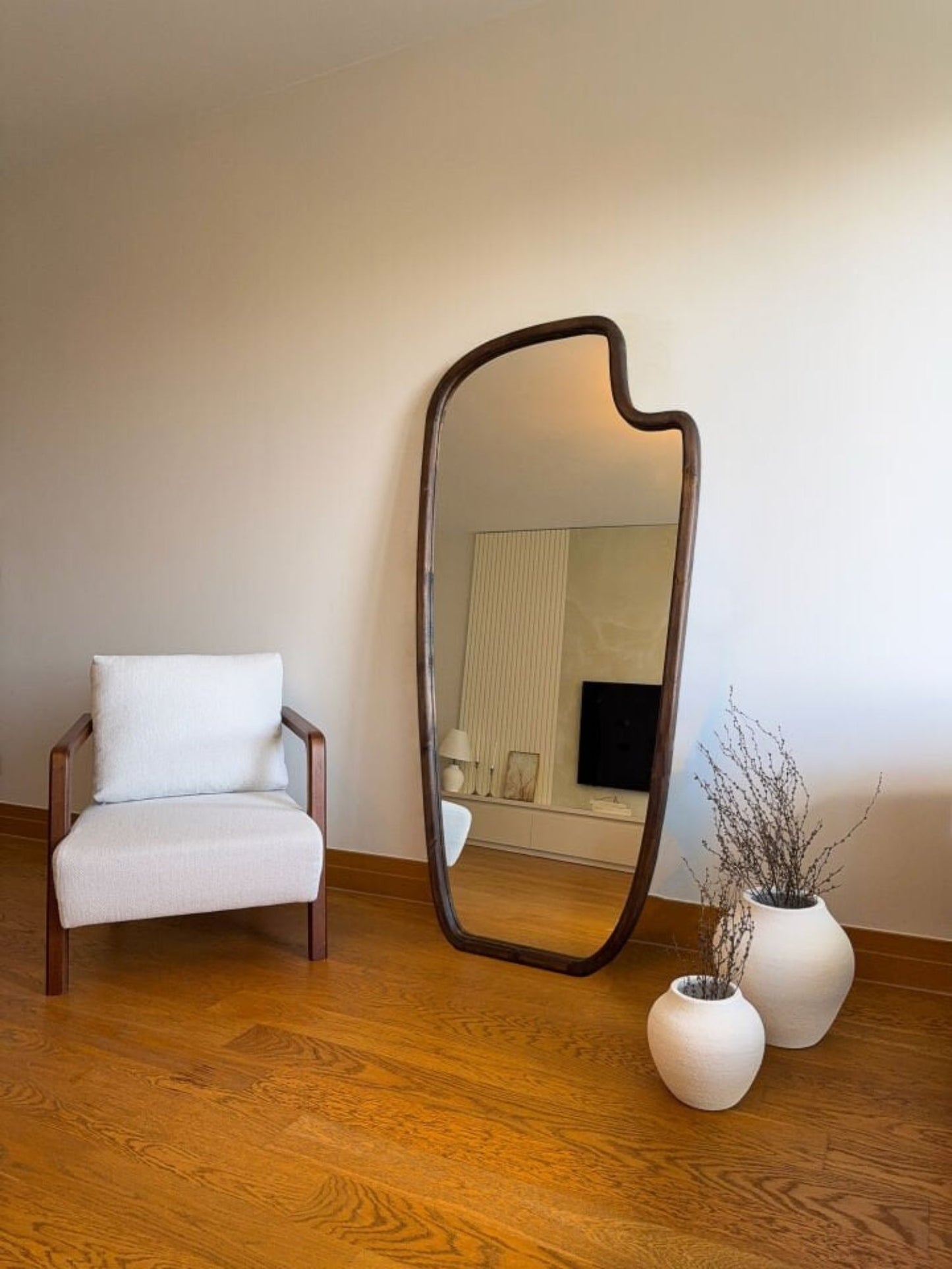 Lunvi - Specchio Organico in Legno 180x80 cm