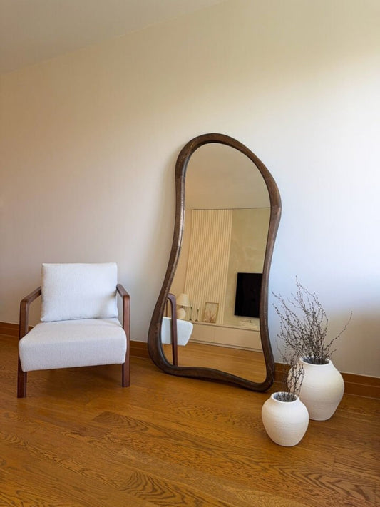 Lunéa – Specchio Organico in Legno 180x100 cm