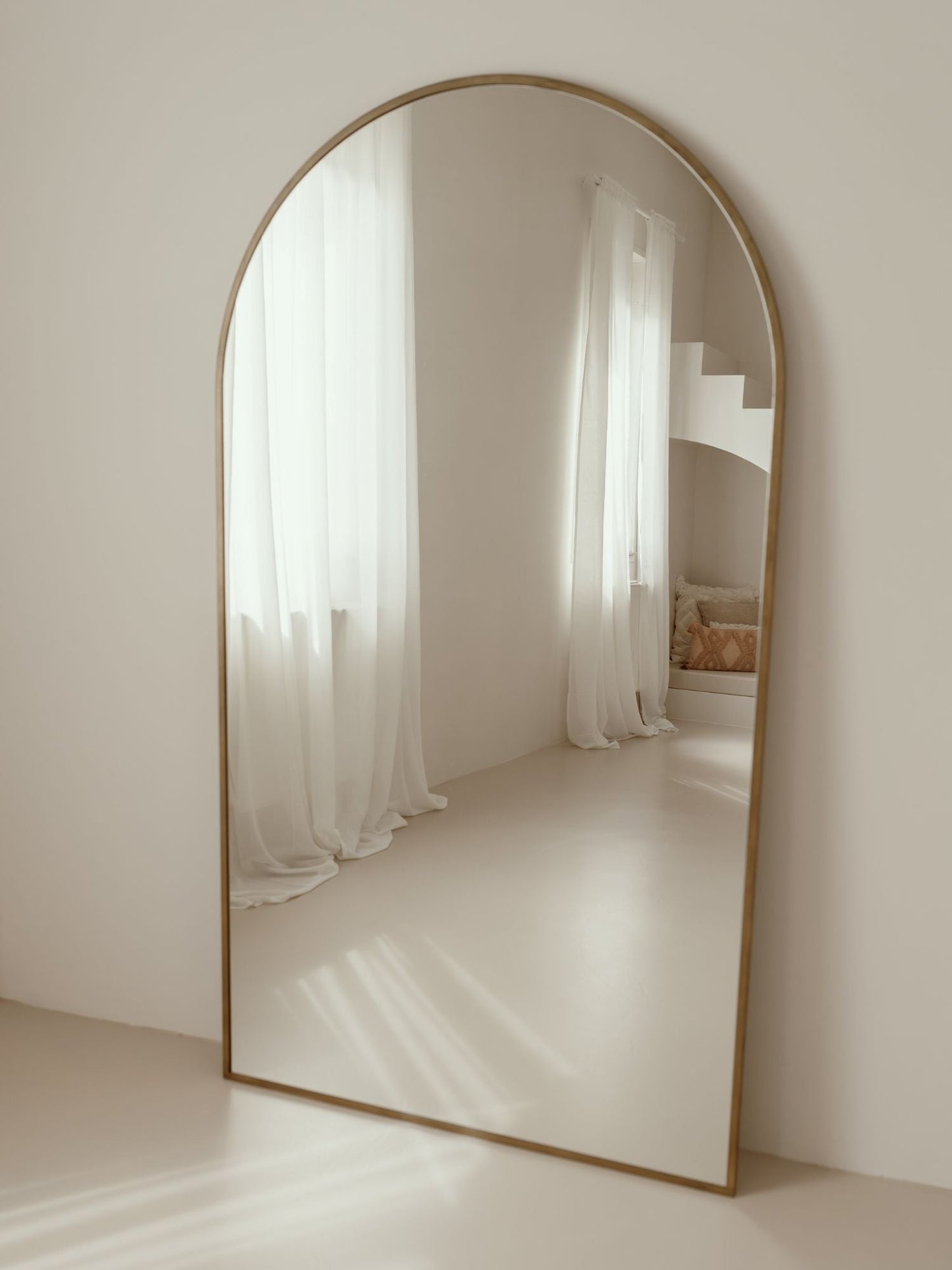 Grande Specchio da Terra Ovale 180x100 Bronzo