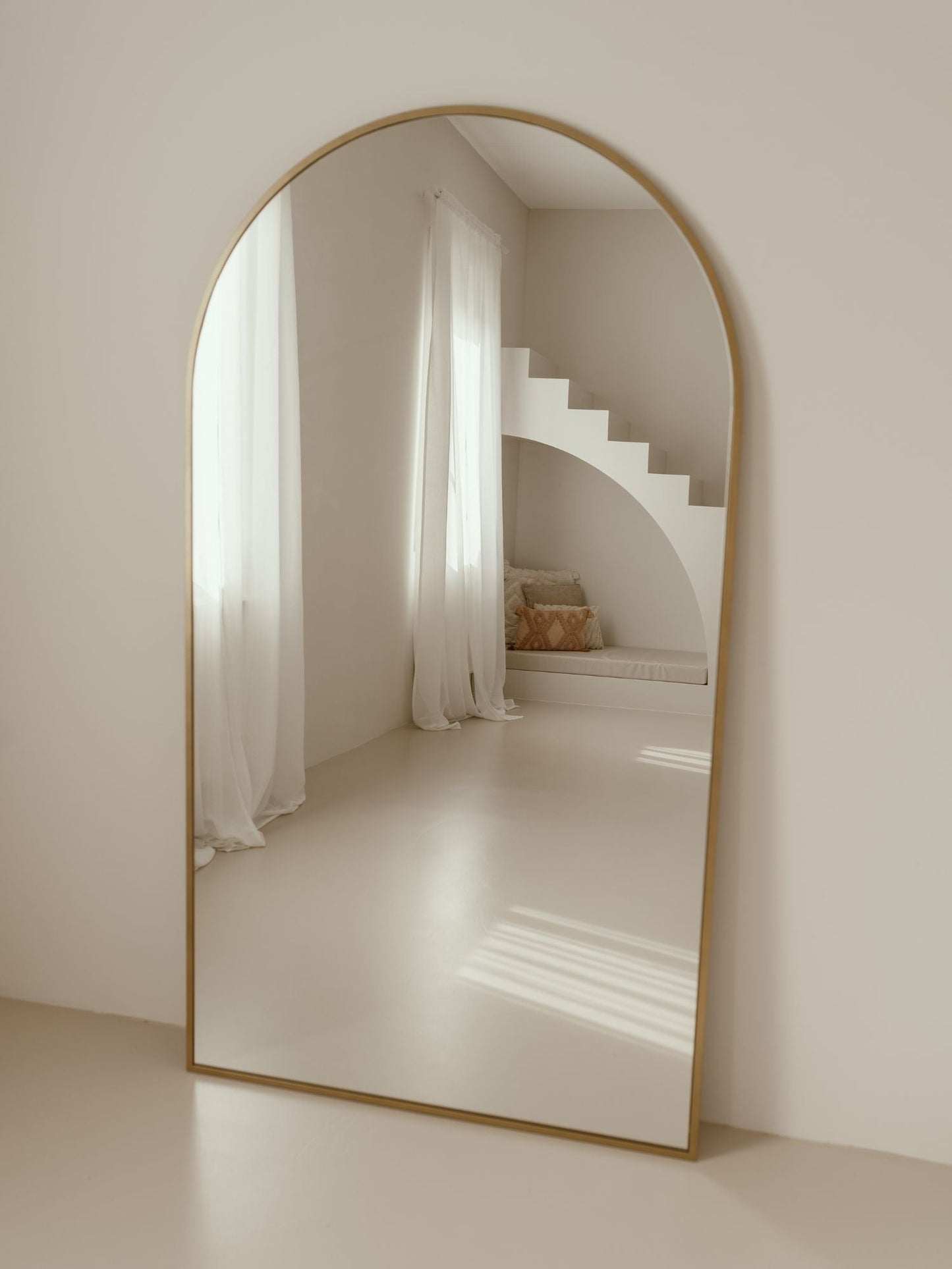 Grande Specchio da Terra Ovale 180x100 Oro