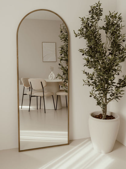 Grande Specchio da Terra Ovale 180x70 Bronzo