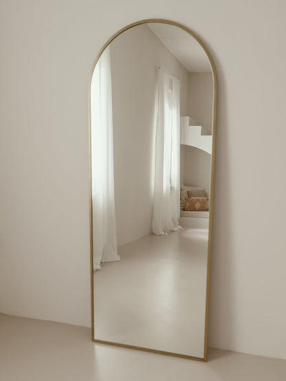 Specchio da Terra Grande Ovale 180x70 Oro