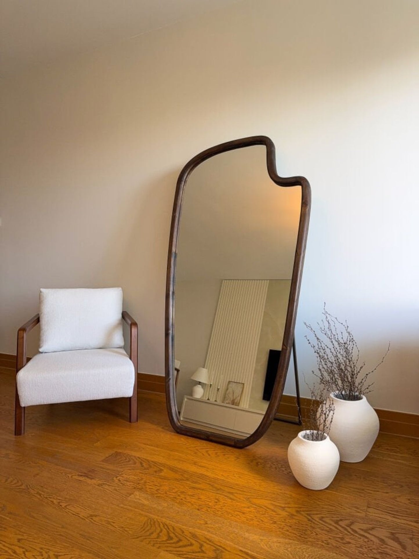 Lunor - Specchio Organico in Legno 180x100 cm