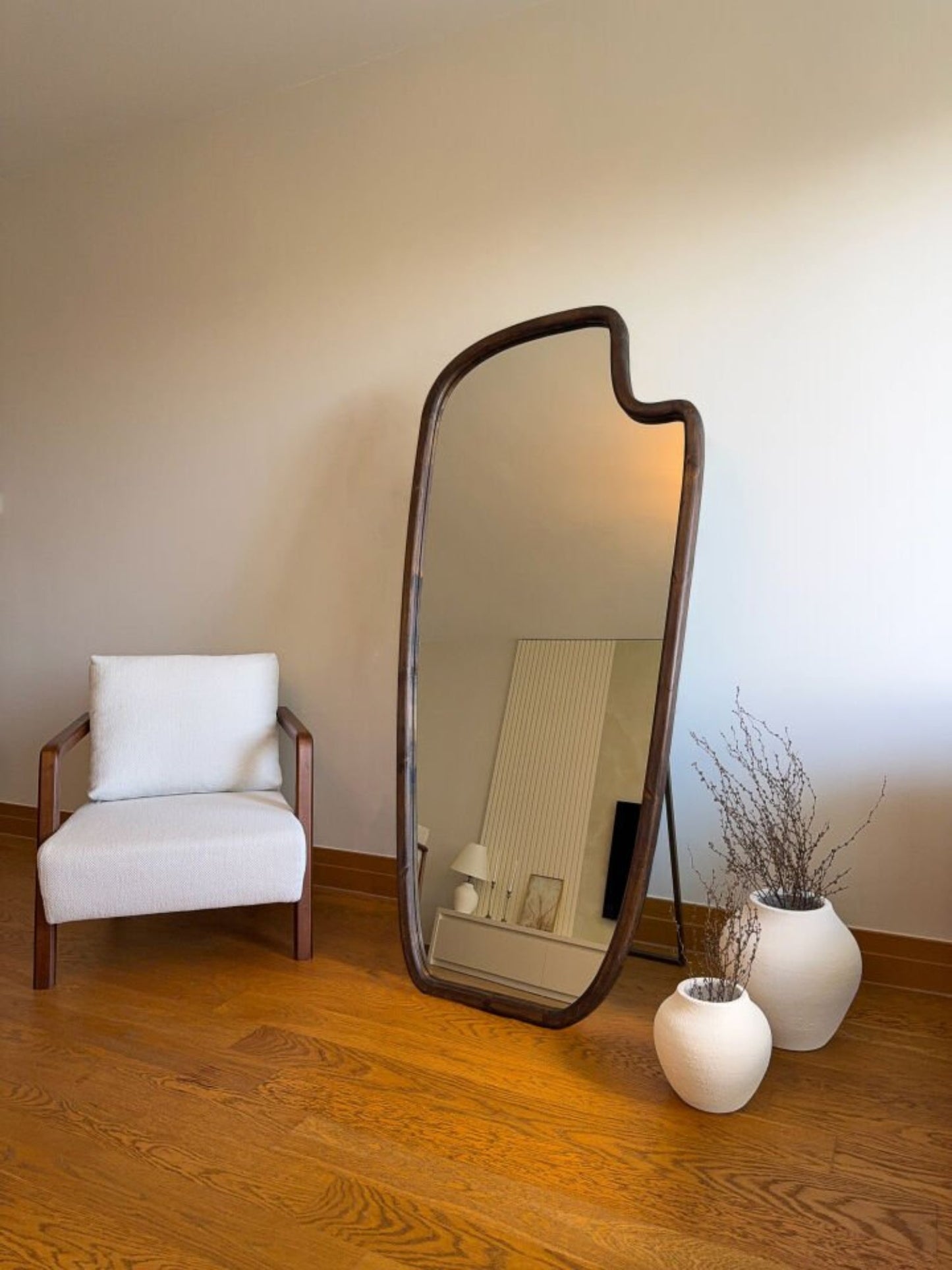 Lunvi - Specchio Organico in Legno 180x80 cm