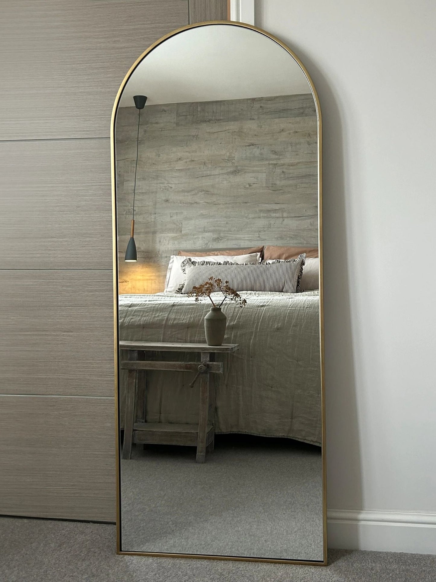 Specchio da Terra Grande Ovale 180x70 Oro