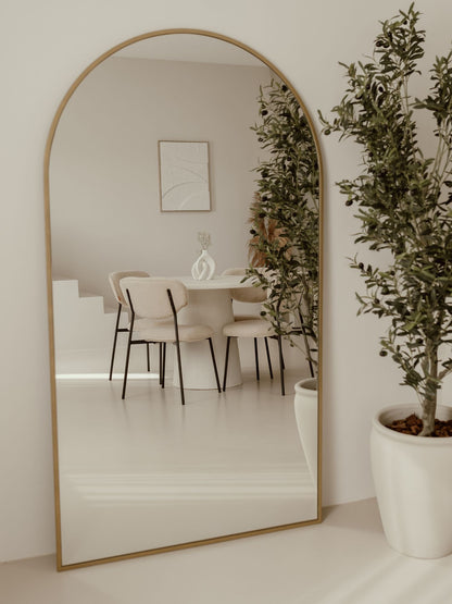 Grande Specchio da Terra Ovale 180x100 Oro