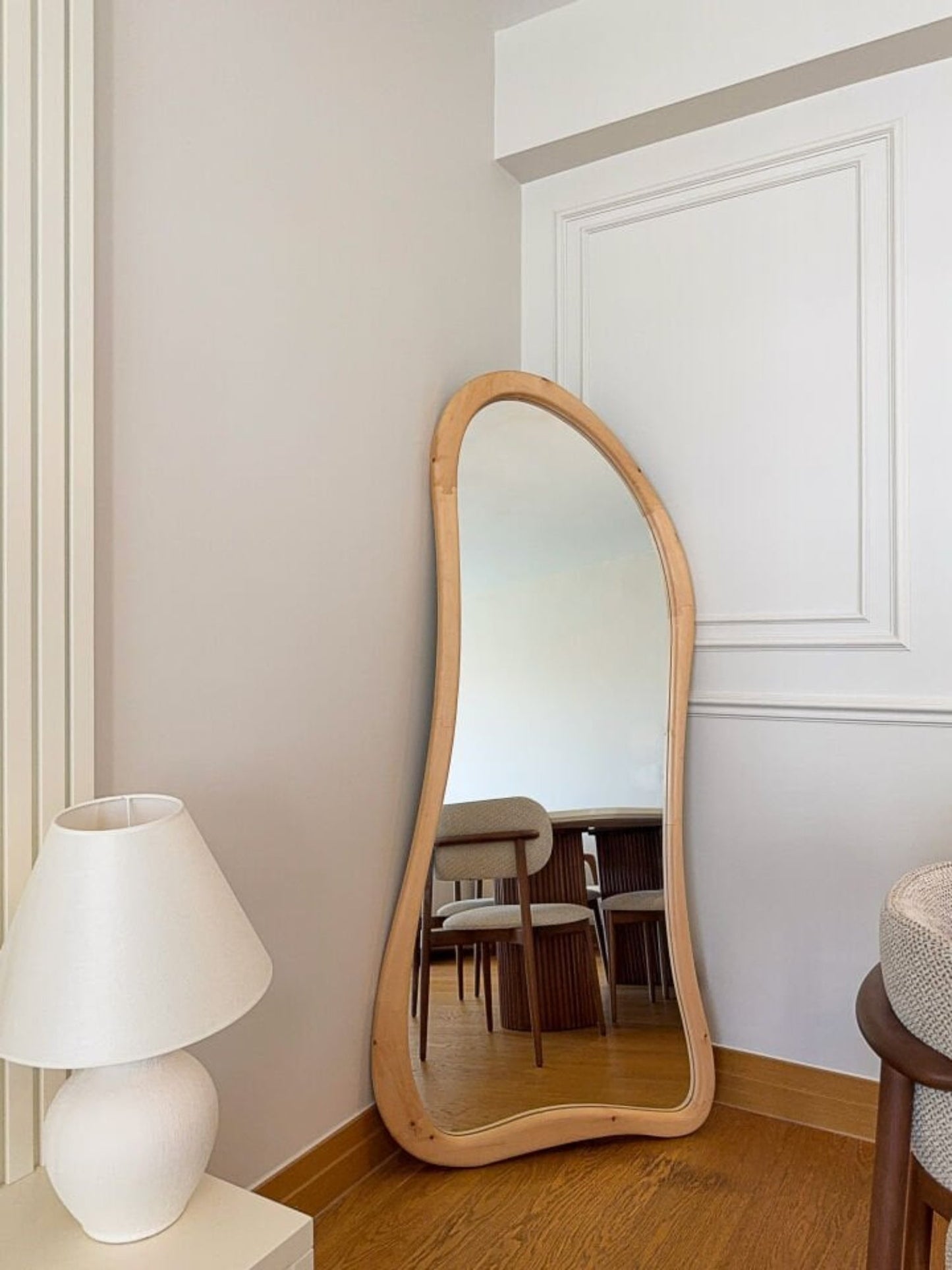 Liera - Specchio Organico in Legno 180x80 cm