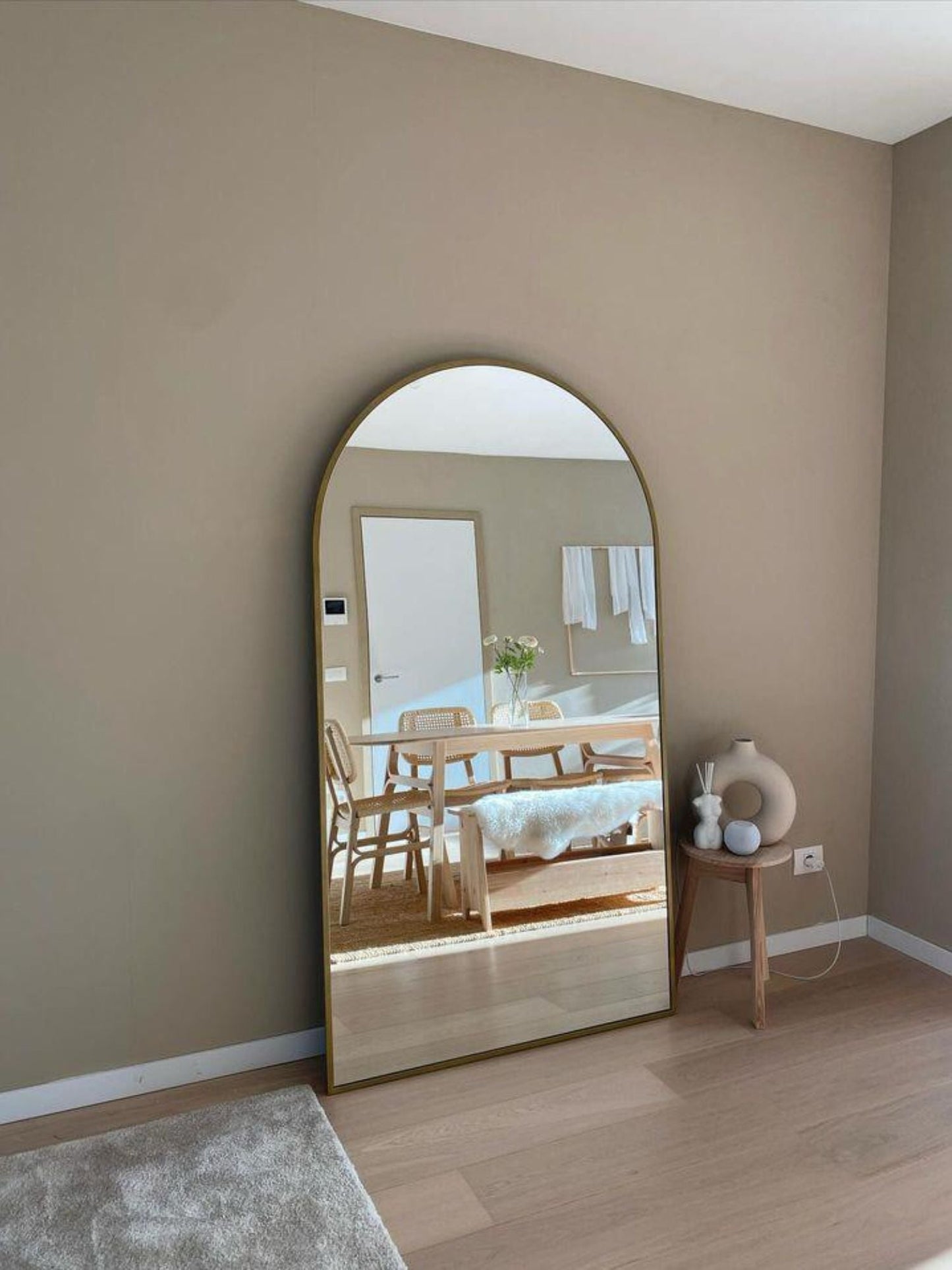 Grande Specchio da Terra Ovale 180x100 Oro