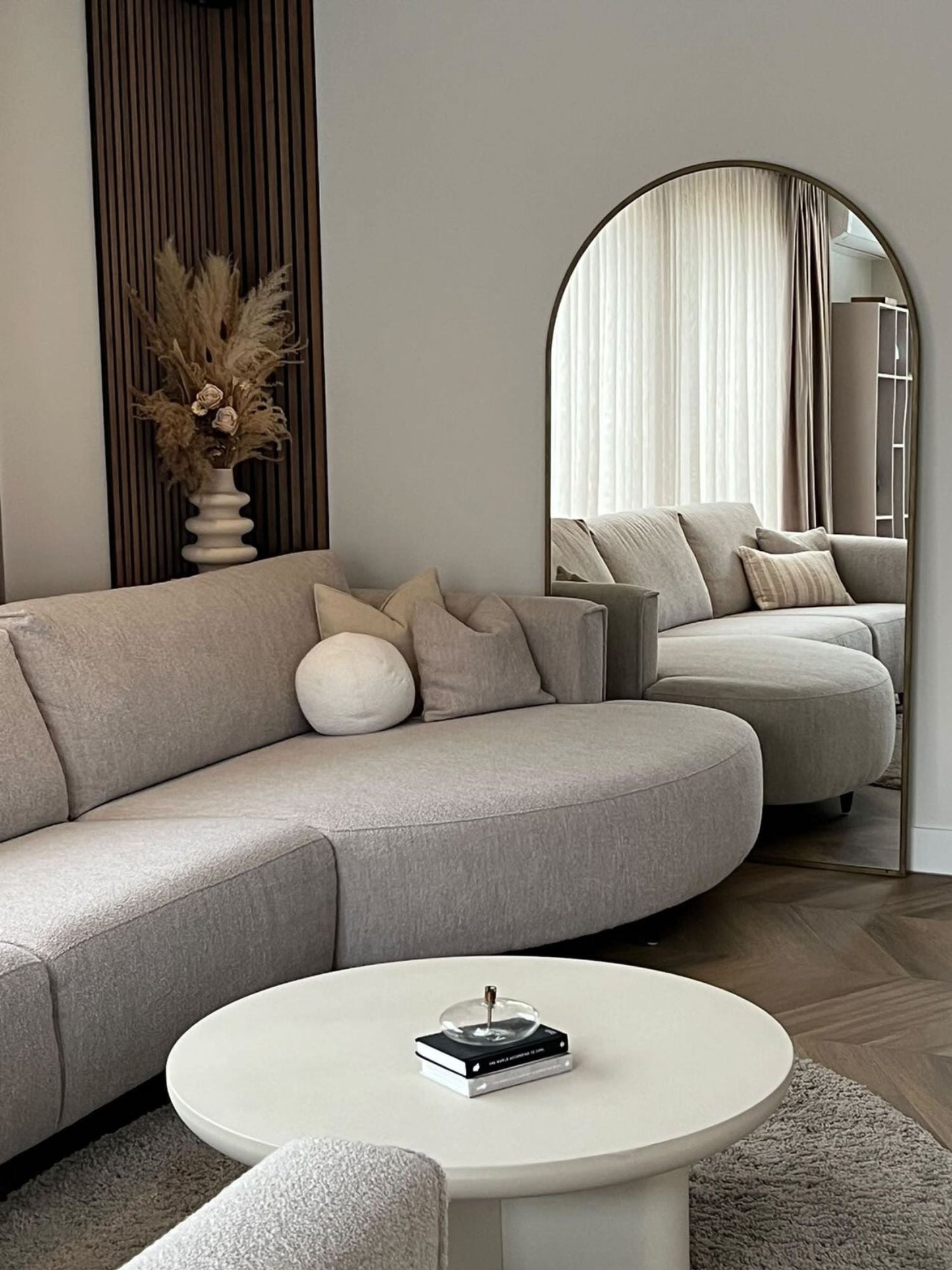 Grande Specchio da Terra Ovale 180x100 Bronzo