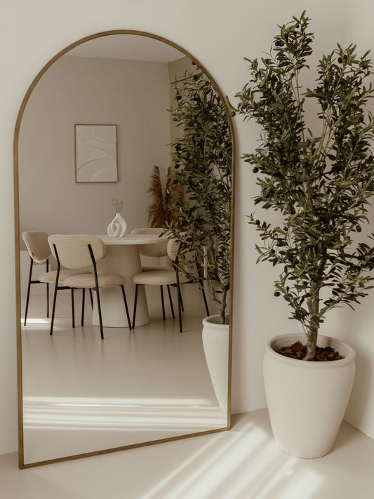 Grande Specchio da Terra Ovale 180x100 Bronzo