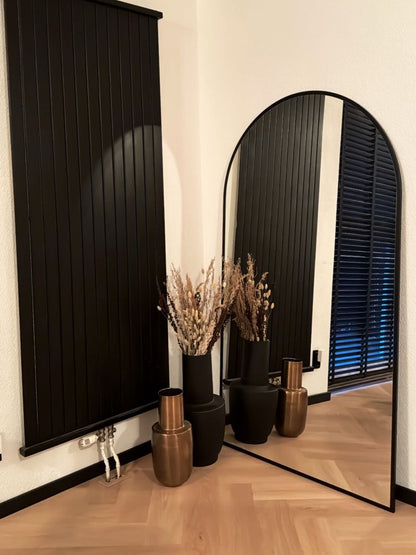 Grande Specchio da Terra Ovale 180x100 Nero