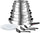 Tefal Ingenio Emotion Batterie de cuisine 13 pièces, Acier inoxydable, Empilable, Garantie 5 ans,