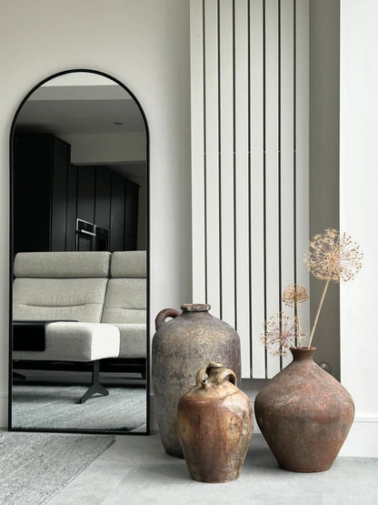 Specchio da Terra Grande Ovale 180x70 Nero