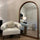 Tamara - Specchio ad Arco Grande a Figura Intera in Noce 190cm x 110cm