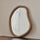 Aaliyah - Specchio da Parete Irregolare in Legno Caldo 42cm x 35cm