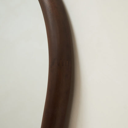 Aaliyah - Specchio Irregolare Grande a Figura Intera in Legno Scuro 180cm x 110cm