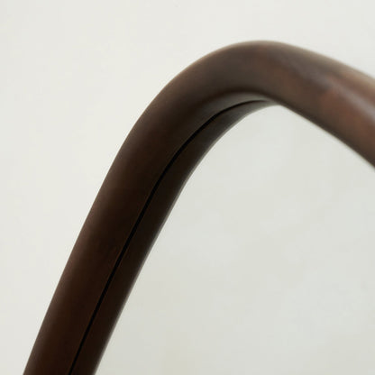 Aaliyah - Specchio Irregolare in Legno Scuro a Figura Intera 180cm x 80cm