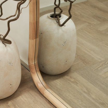 Aaliyah - Specchio Irregolare in Legno Chiaro a Figura Intera 180cm x 80cm