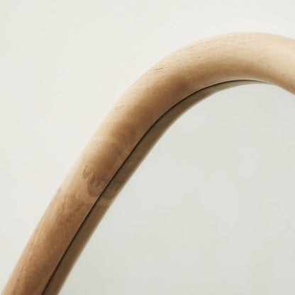 Aaliyah - Specchio Irregolare in Legno Chiaro a Figura Intera 180cm x 80cm