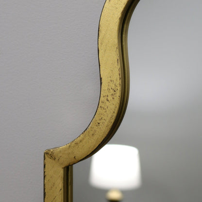 Algiers - Specchio ad Arco in Metallo Oro Grande a Figura Intera 150cm x 60cm