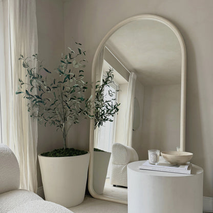 Amora - Specchio ad Arco Grande a Figura Intera in Cemento 190cm x 100cm
