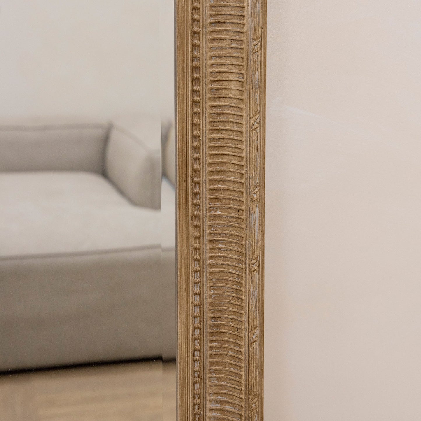 Antoine - Specchio Rettangolare Grande in Legno Lavato a Figura Intera 185cm x 100cm