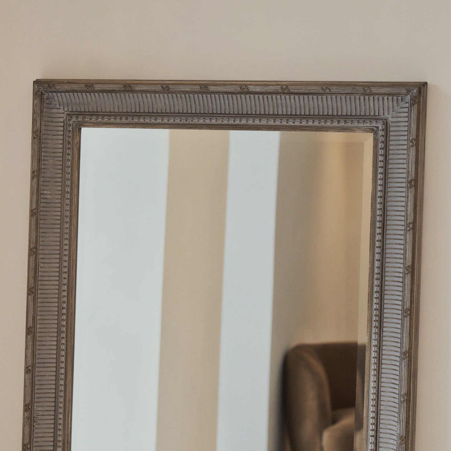 Antoine - Specchio Rettangolare Grande in Legno Lavato a Figura Intera 166cm x 79cm