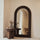 Sloane - Specchio ad Arco Premium Grande in Legno Scuro 180cm x 100cm