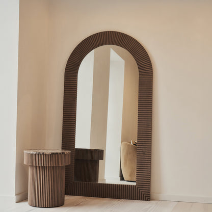 Sloane - Specchio ad Arco Premium Grande Legno Caldo 180cm x 100cm