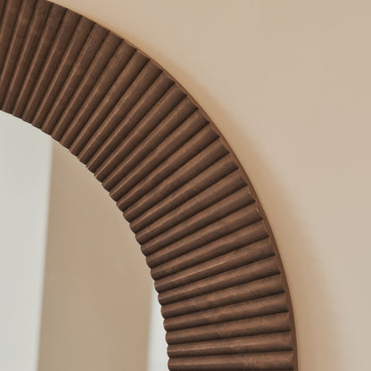 Sloane - Specchio ad Arco Premium Grande Legno Caldo 180cm x 100cm