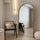 Arcus - Specchio ad Arco da Terra in Metallo Oro 170cm x 80cm