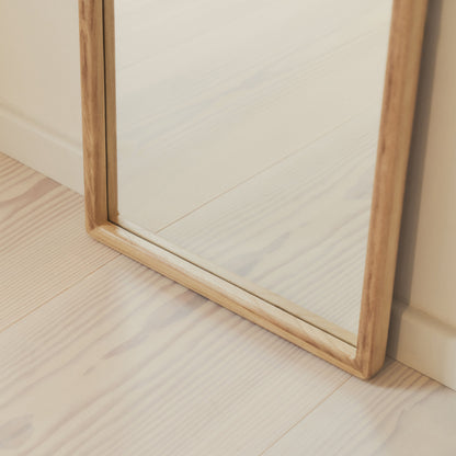Arden - Specchio Intero in Legno Chiaro 140cm x 45cm