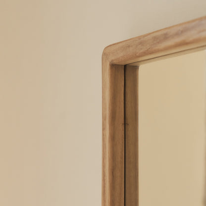 Arden - Specchio Intero in Legno Chiaro 140cm x 45cm