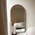 Arden - Specchio ad Arco in Legno Scuro a Figura Intera 175cm x 95cm
