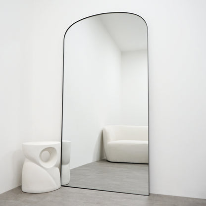 Aria - Specchio Grande in Metallo Nero a Figura Intera 180cm x 90cm