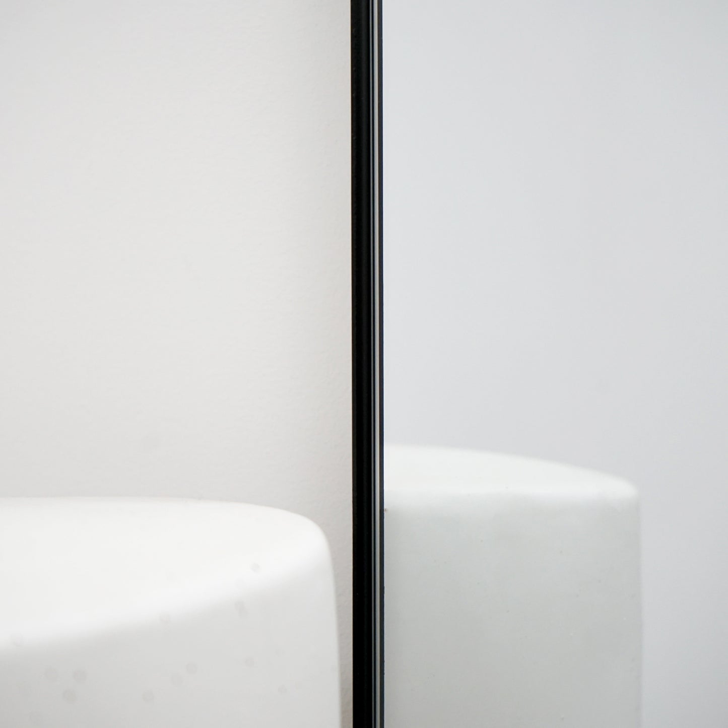 Aria - Specchio Grande in Metallo Nero a Figura Intera 180cm x 90cm