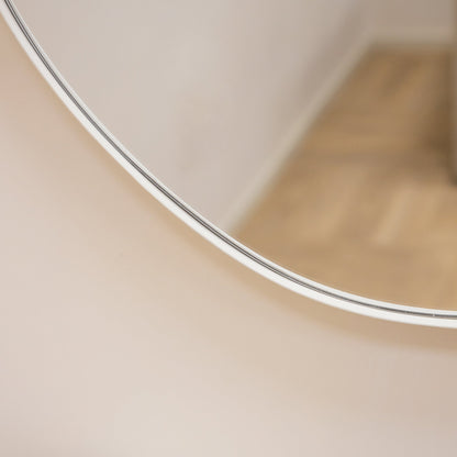 Ava - Specchio Irregolare a Forma di Stagno Ecru 100cm x 70cm