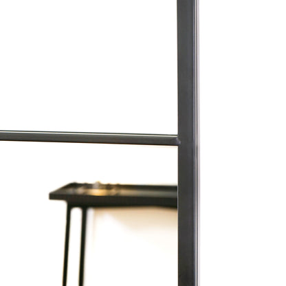 Brooklyn - Specchio Grande in Metallo Nero a Figura Intera 180cm x 90cm