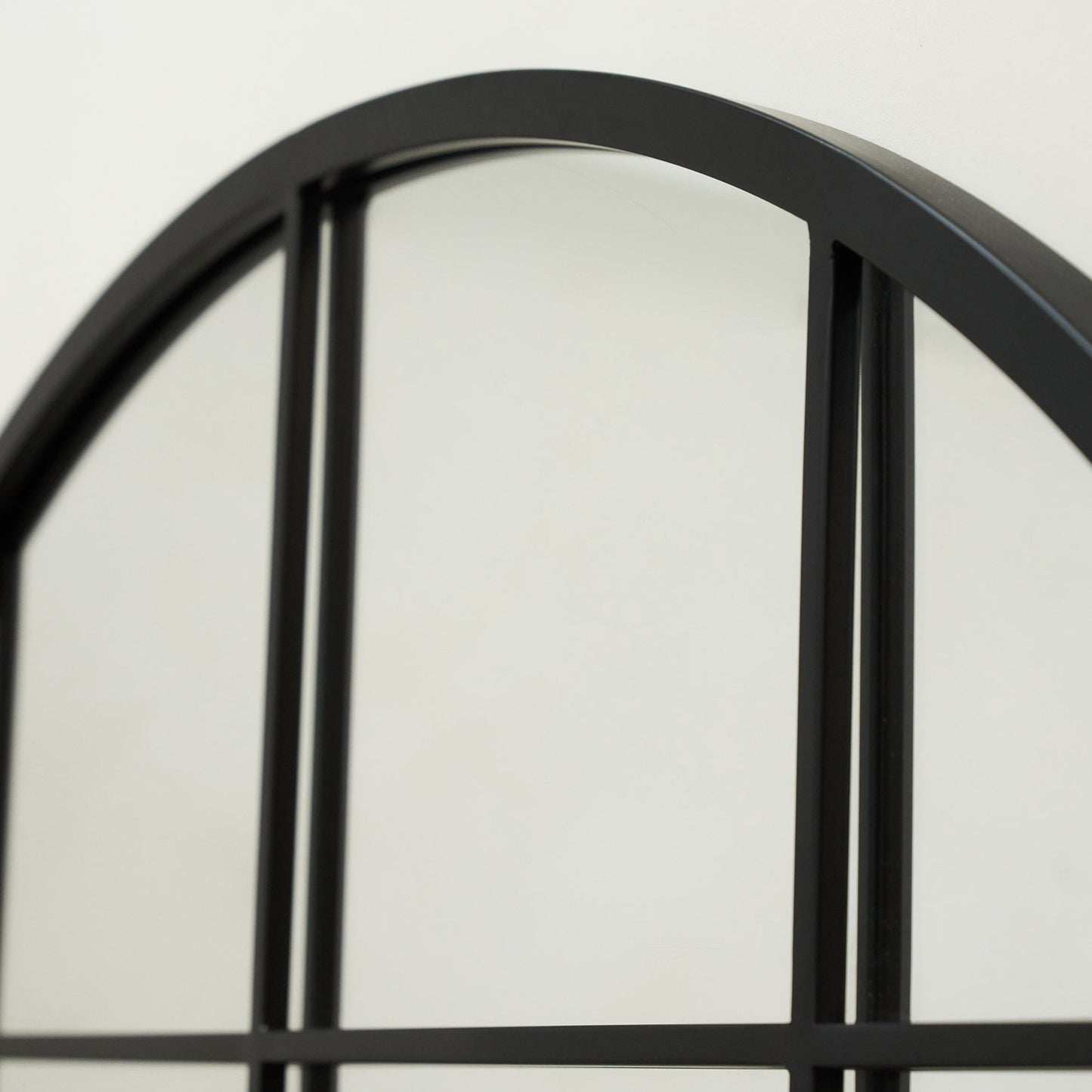 Brooklyn - Specchio ad Arco in Metallo Nero Grandezza Naturale 200cm x 120cm